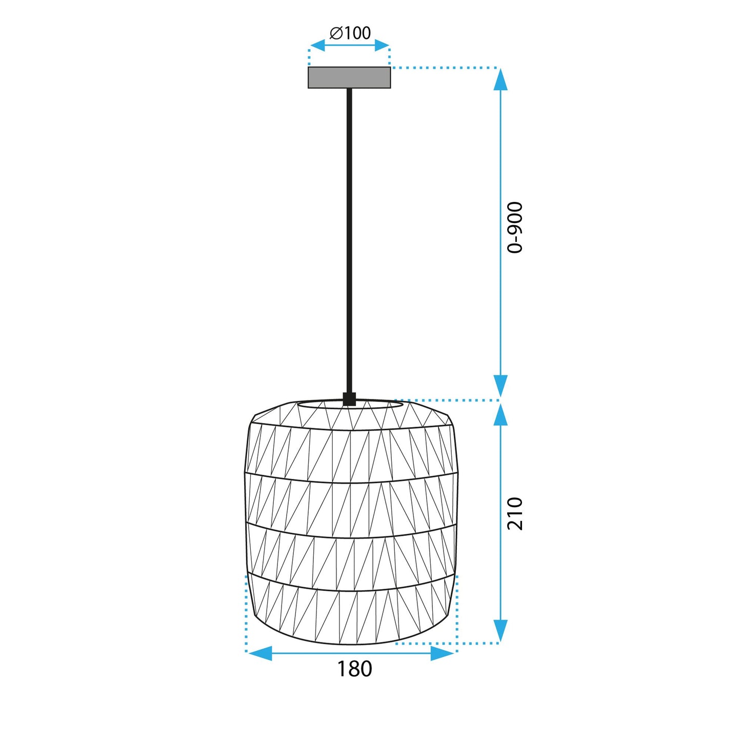 Lampă suspendată APP1252-1CP 8