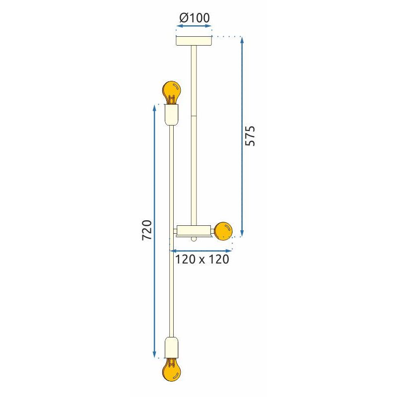 Lampă de tavan APP1115-6CP 8
