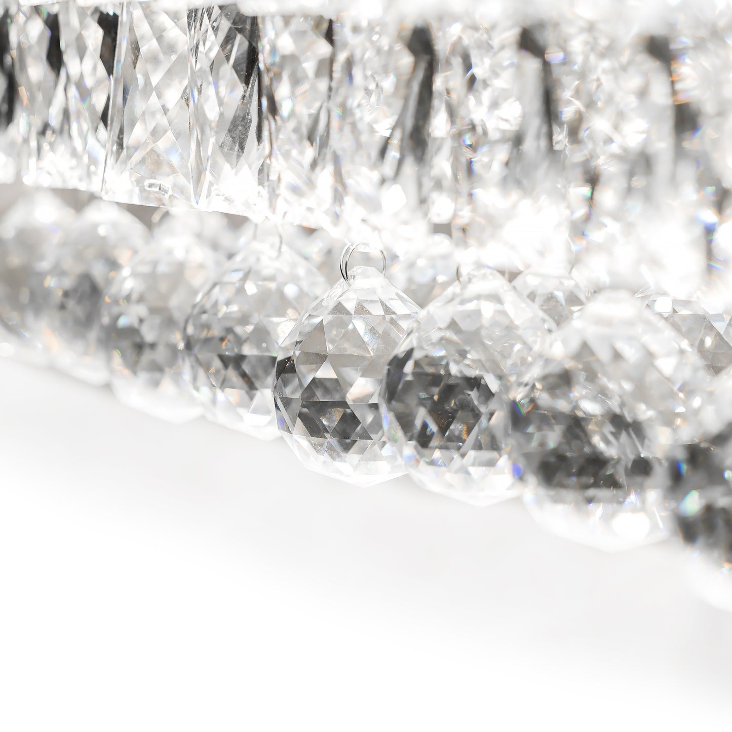 Lampă de tavan suspendată cristal LED 102W telecomandă APP417-CP 8