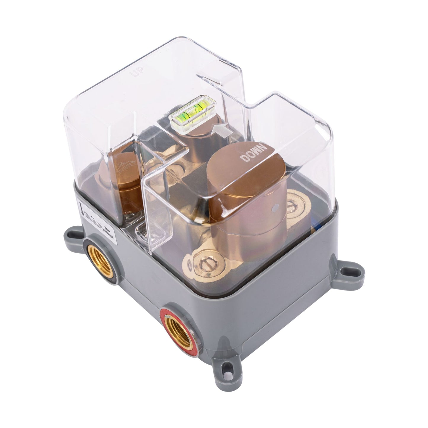 Set de duș incastrat Rea LUNGO COPPER BRUSH + BOX cu termostat 8