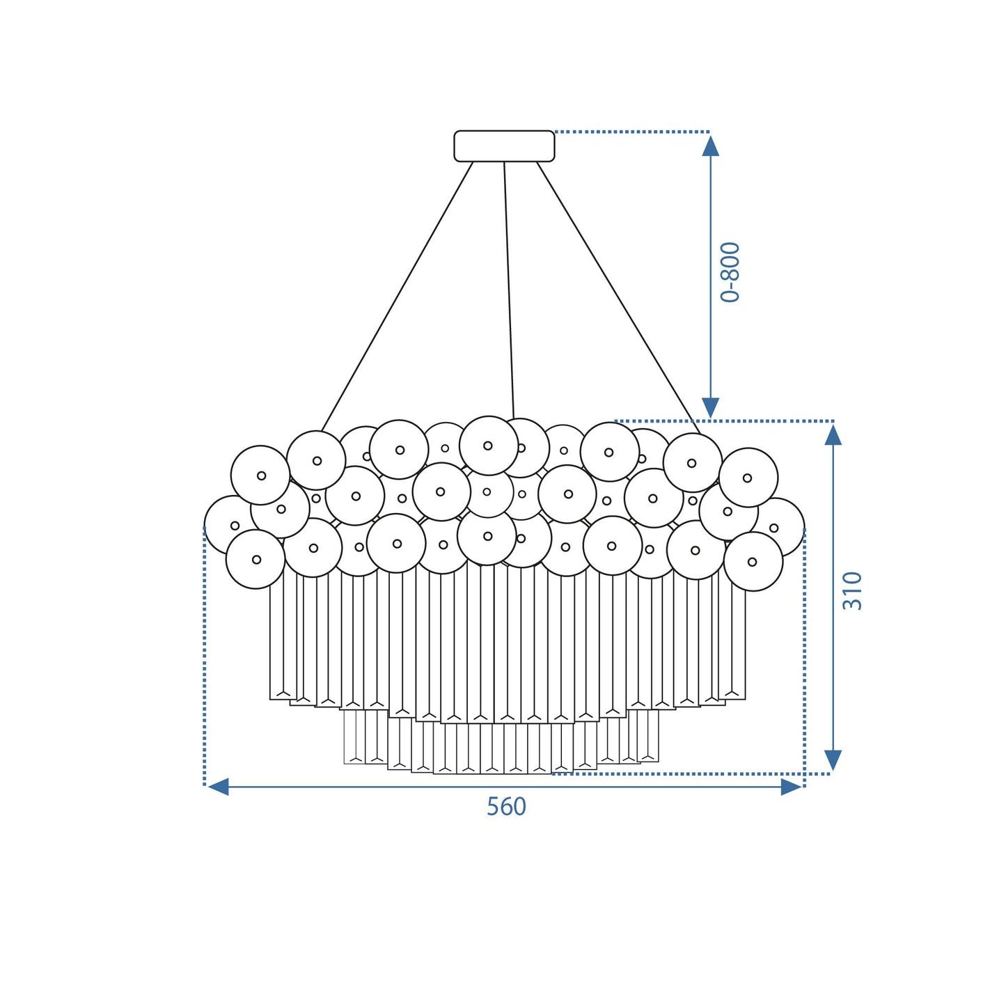 Lampa APP1473-CP GOLD 6