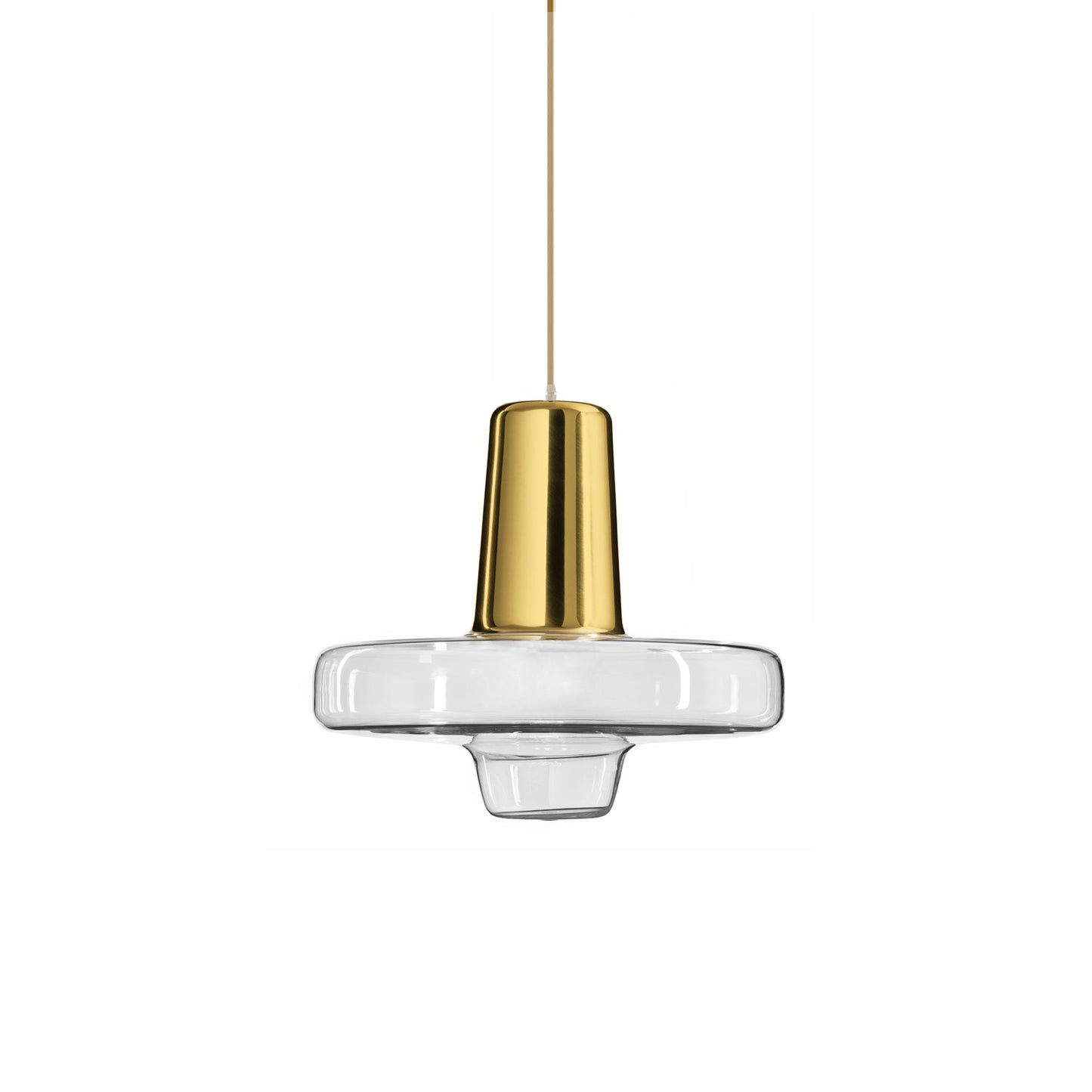 Lampă suspendată Metal Sticlă Aurie LED APP553-1CP 2