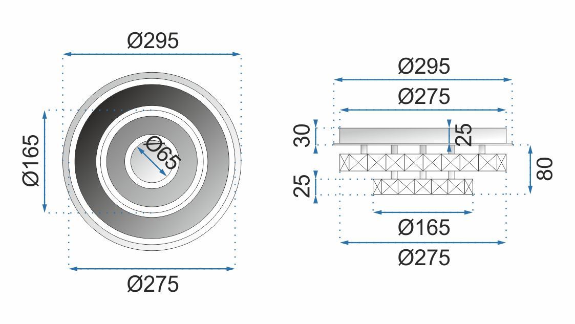 Lampă de tavan din cristal Plafond LED 20W rotund APP412-C 4