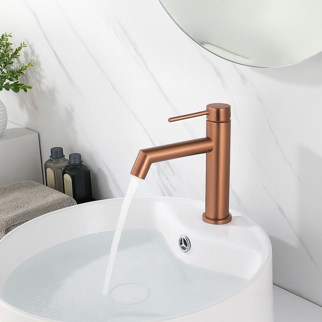 Robinet Pentru Lavoar Rea Foss Brush Copper Low 6