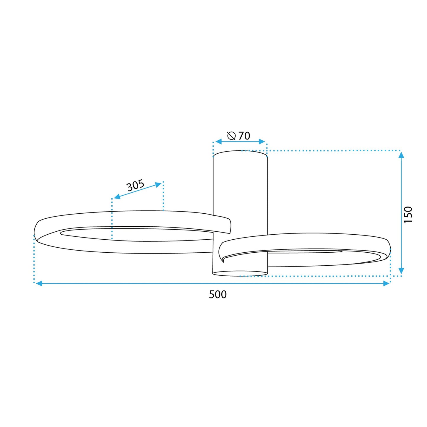 Lampa APP1402-CW Gold 7