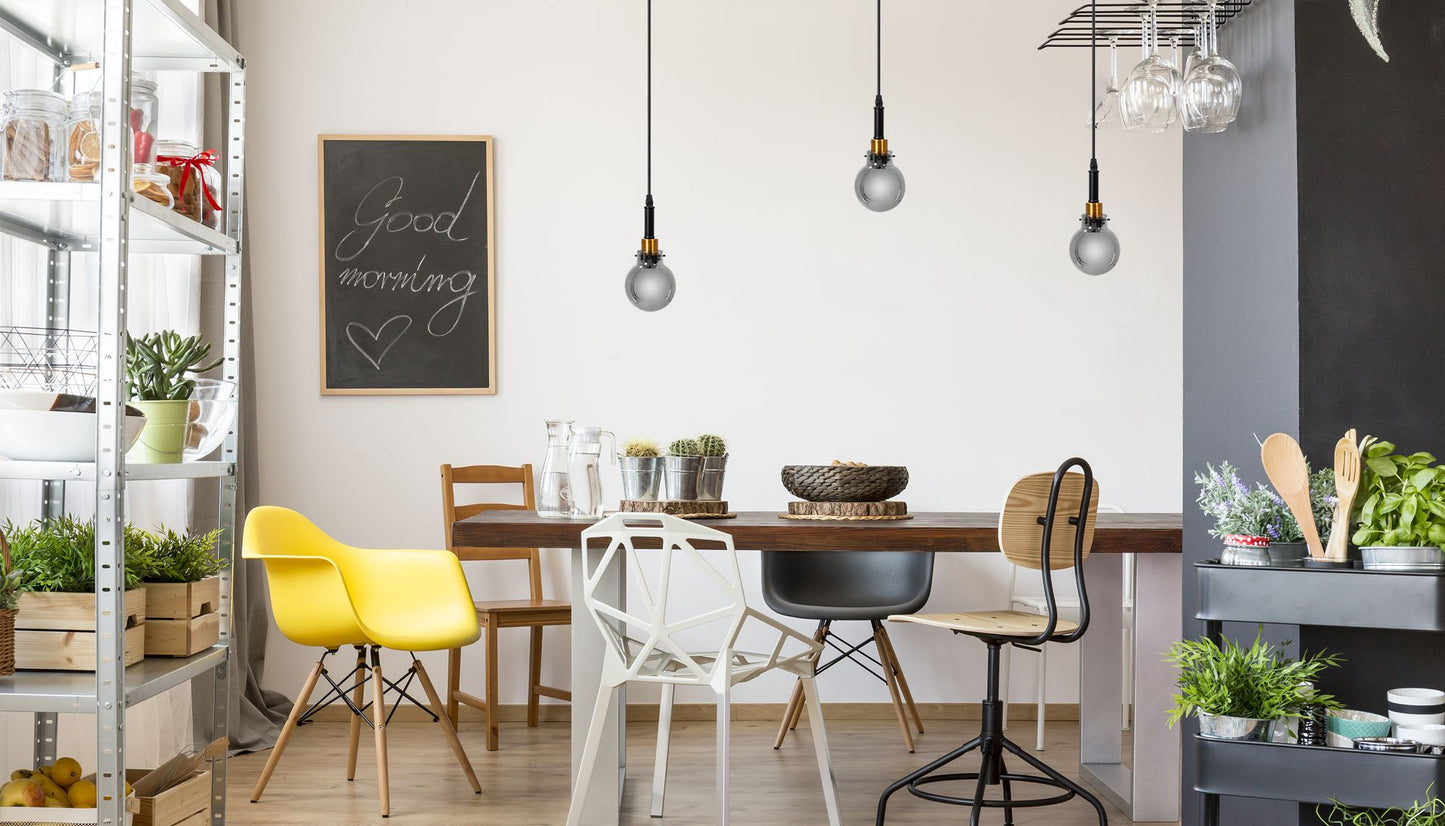 Lampă suspendată APP1124-1CP Black Gold 7