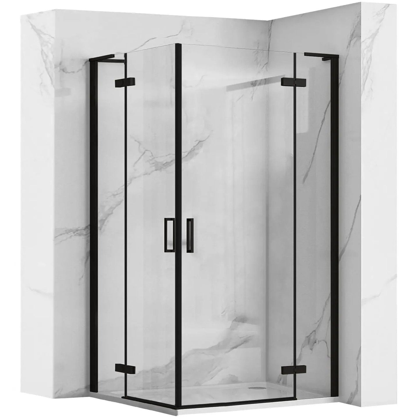 Cabina dus REA Hugo Double Black 90x100 1