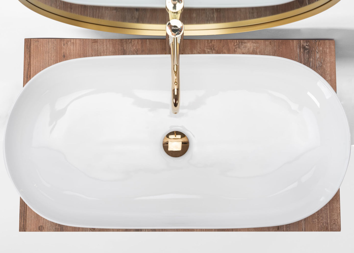 Lavoar pentru blat Rea CLEO 81 White 4