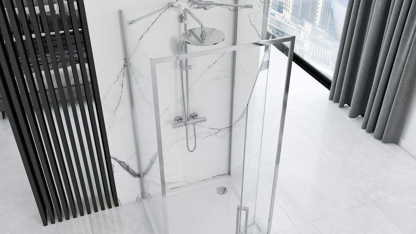 Cabina Dus Rea Rapid Swing Chrome 120x100 13