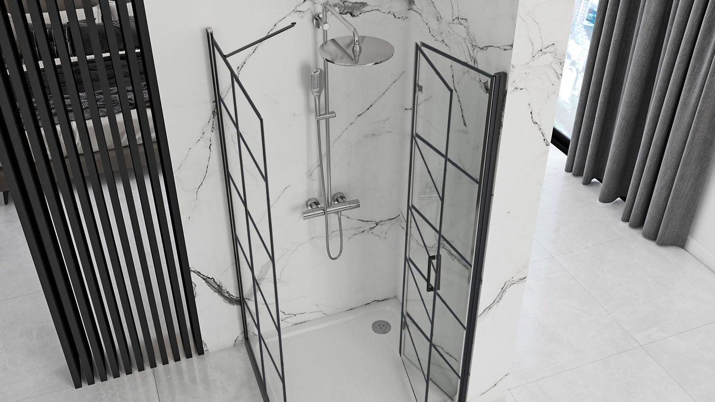 Cabina de dus Rea Molier Black 90x90 2