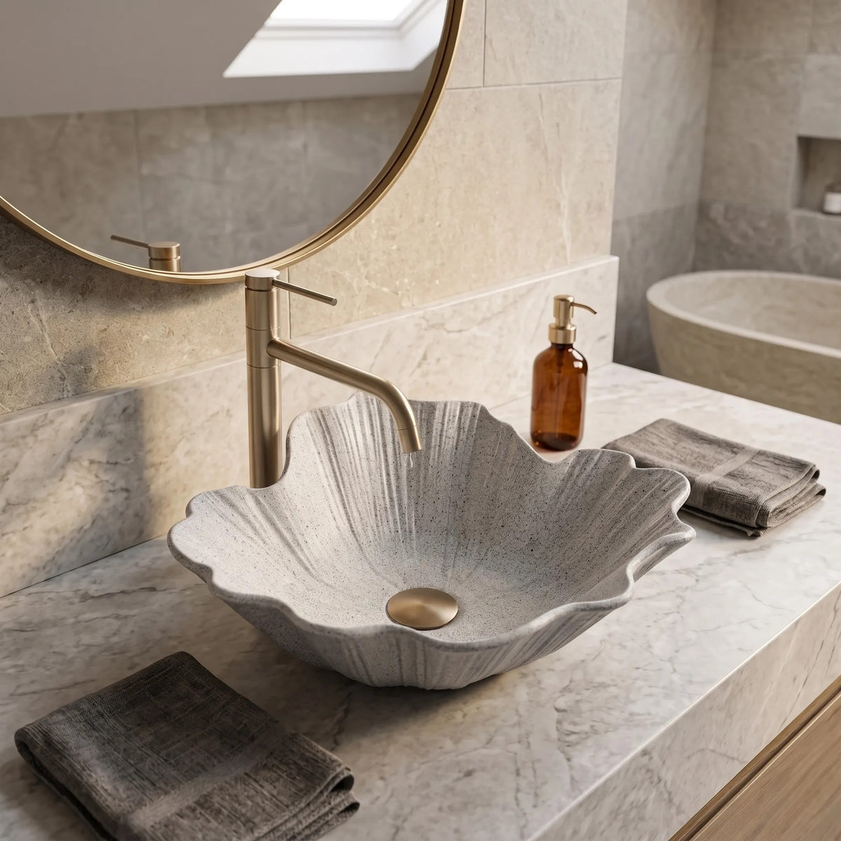 Lavoar Pe Blat Rea Flower Grey 11