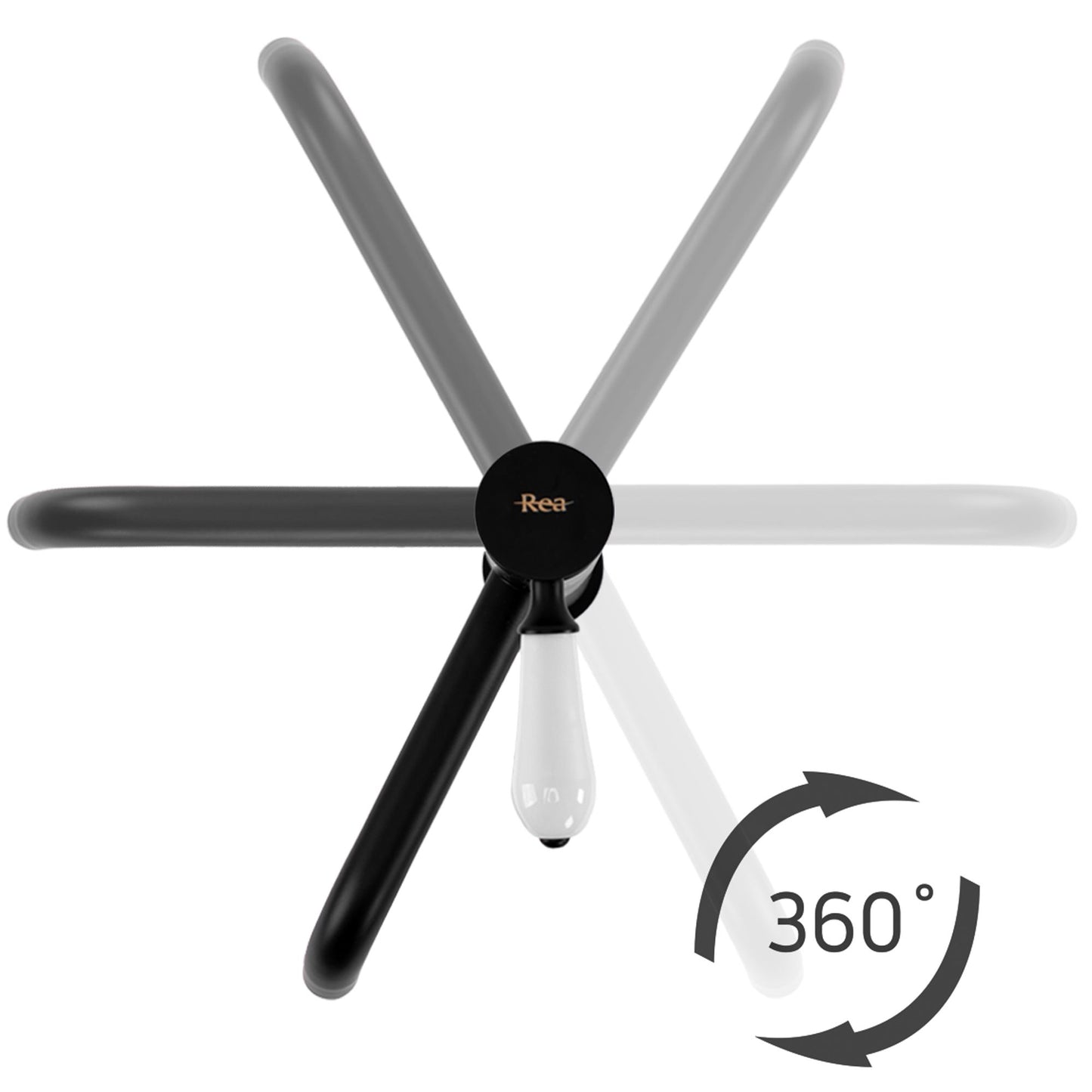 Baterie pentru lavoar Rea Serra BLACK Matt High 6