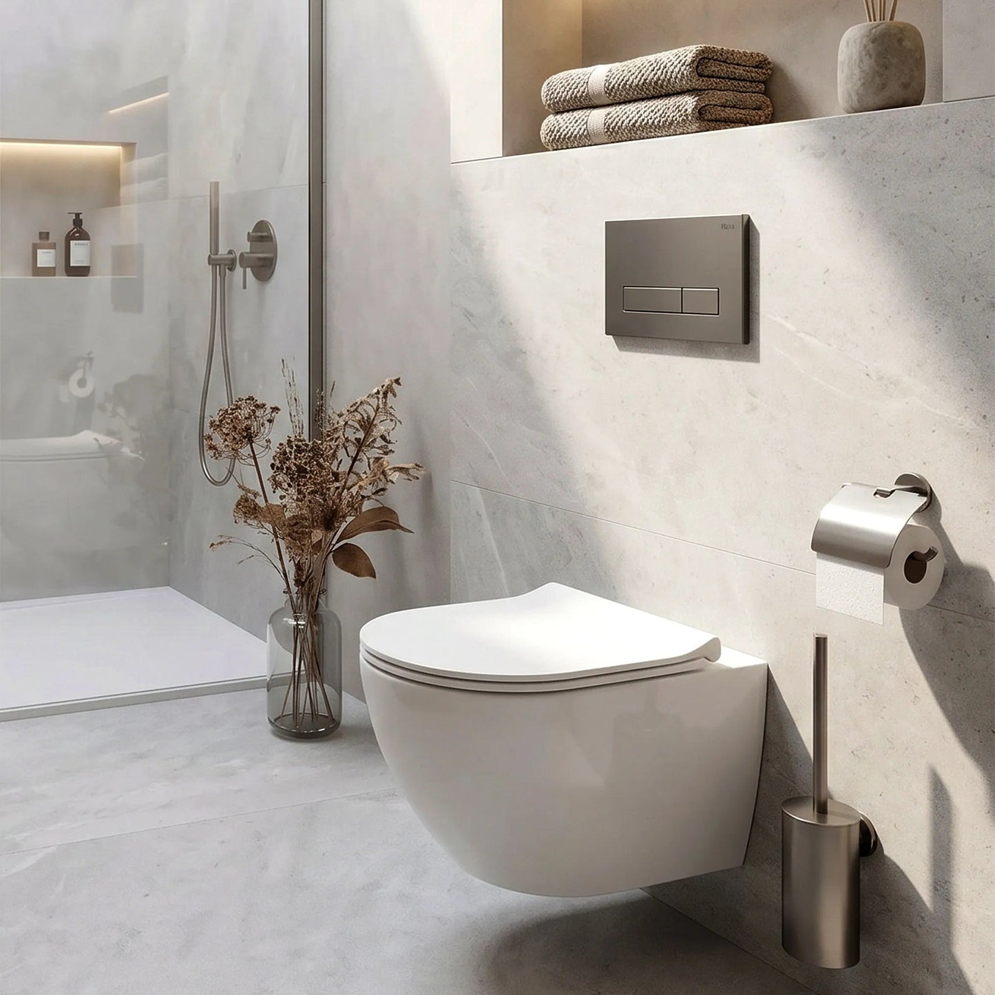 Cadru WC Încastrat Rea Cu Buton HD Titan 12