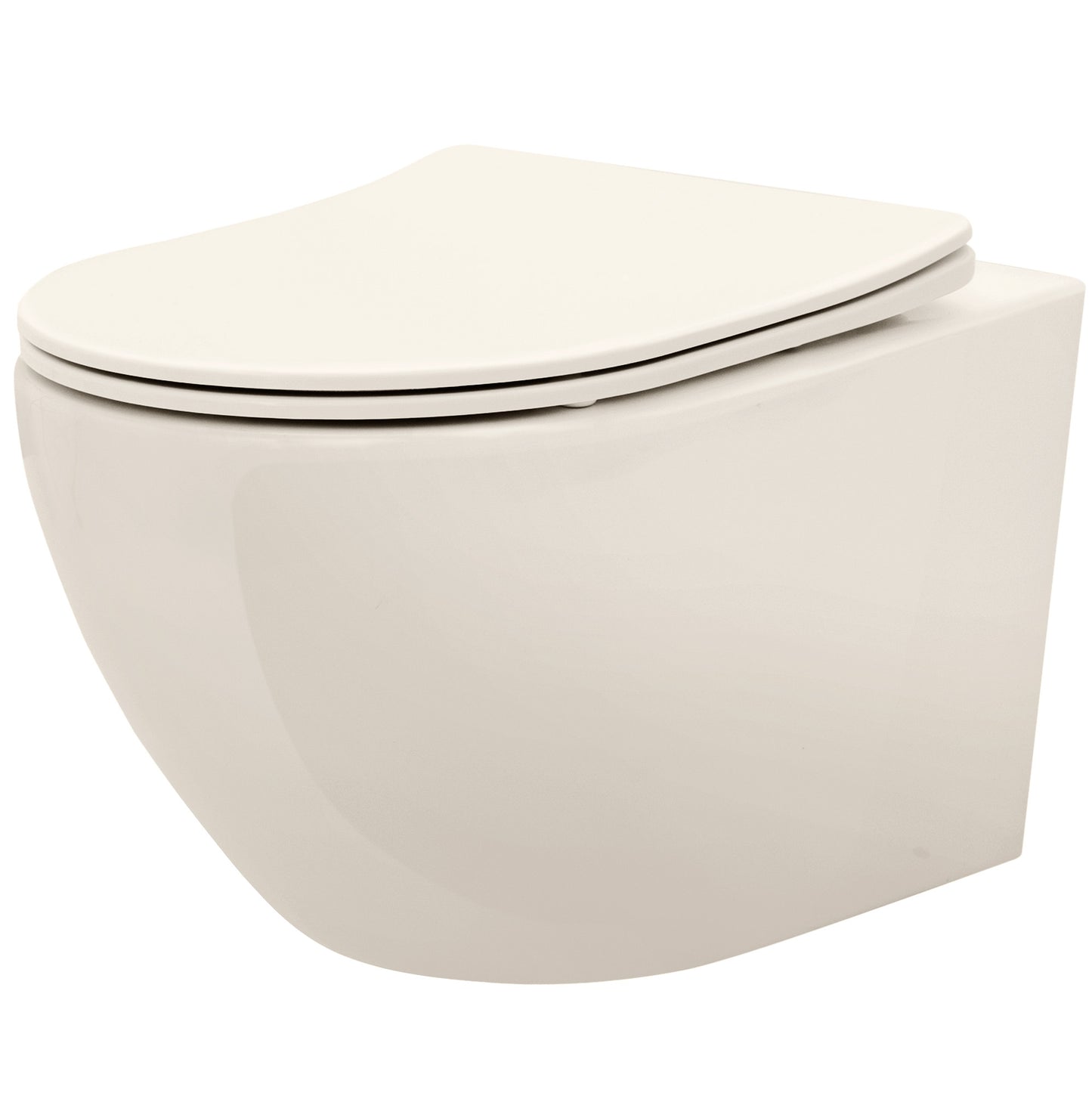 Vas Wc Suspendabil Rea Carlo Mini Rimless Ecru 1