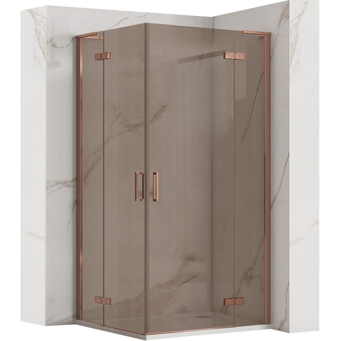 Cabina dus REA Hugo Double 100x100 Copper Brush 1