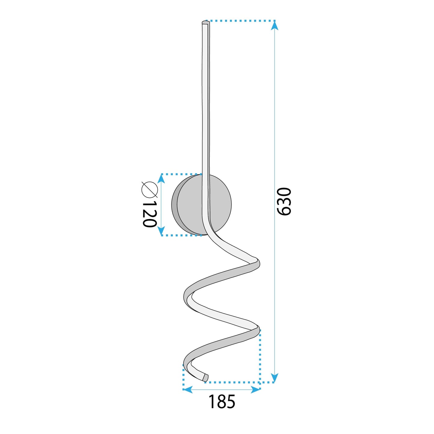 Aplică De Perete Led Lhj061-w Black 7