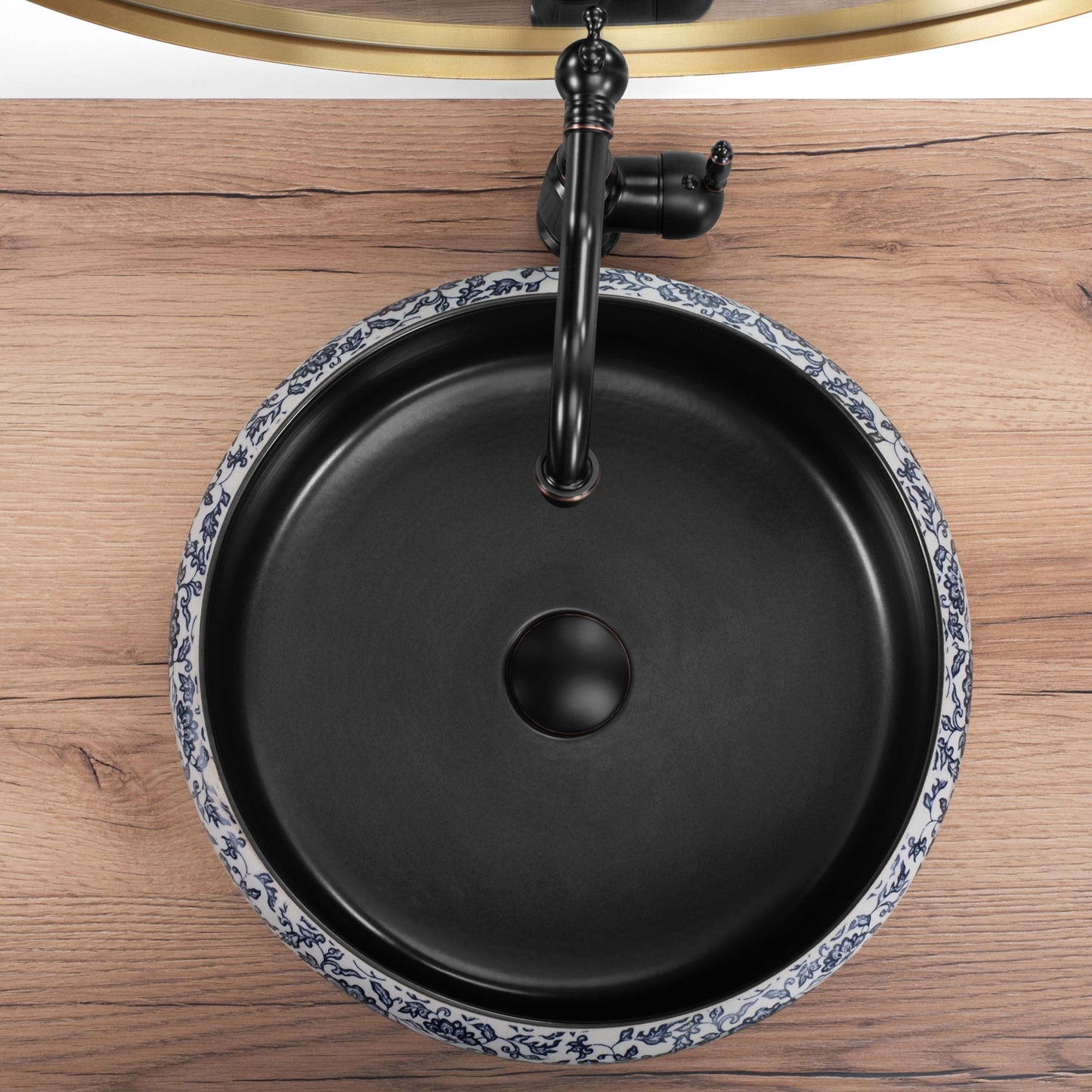 Lavoar pe blat REA Florisa Black Matt 3