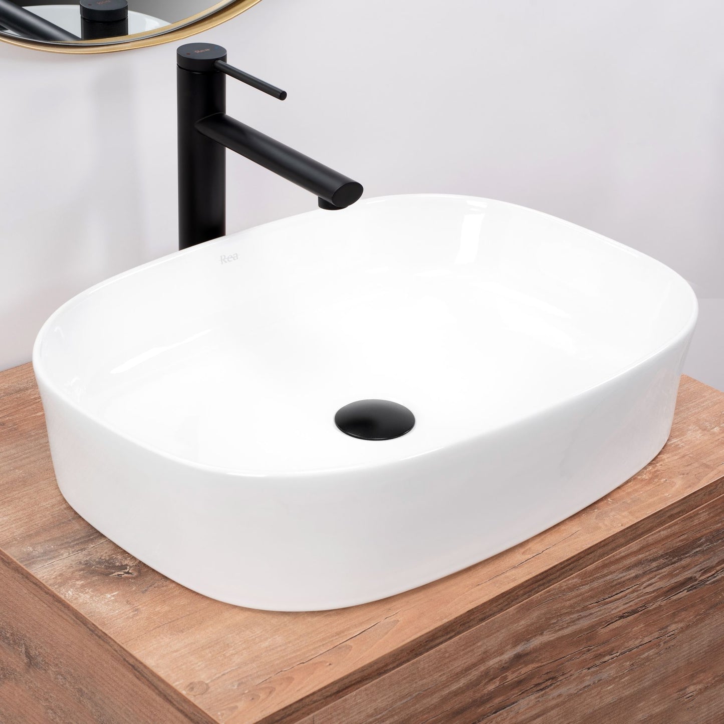 Lavoar ceramic pentru blat Rea Angie 2