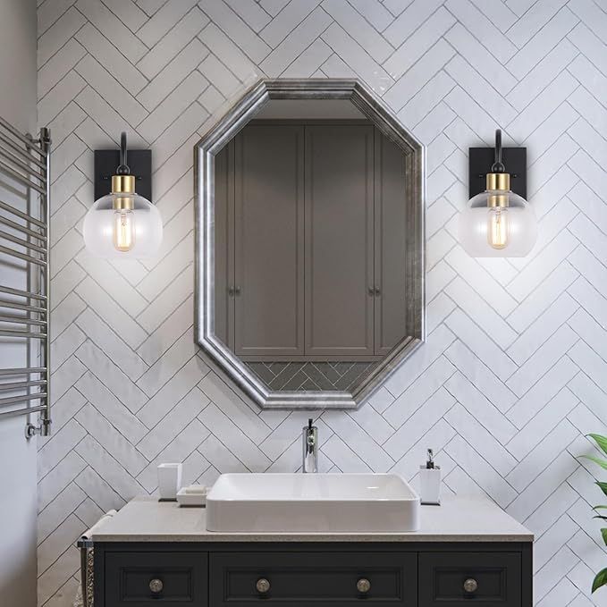 Lampa kinkiet black gold APP1580-1W 4