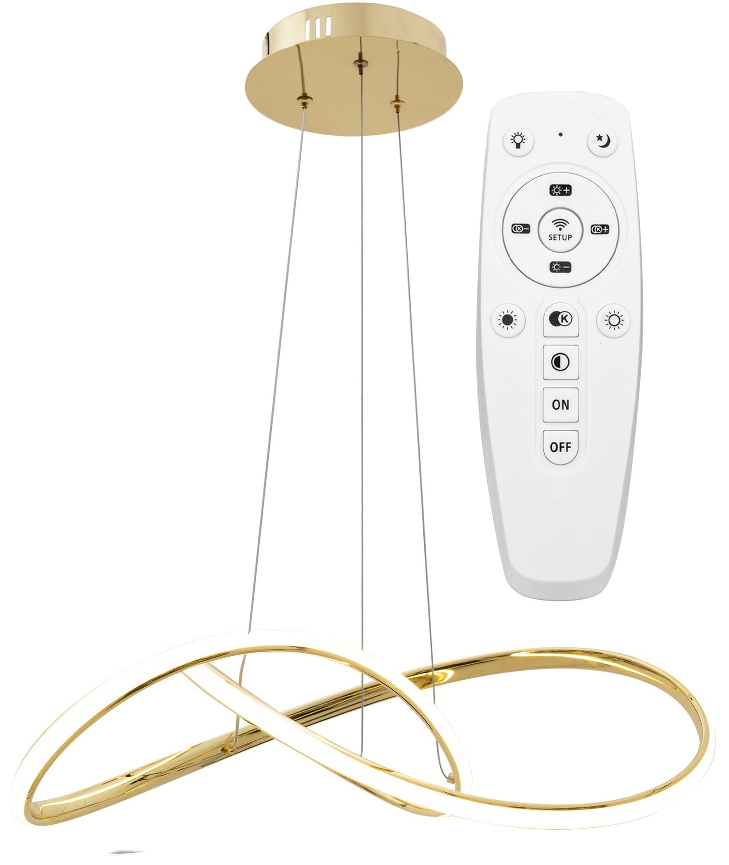Lampa APP394-CP Gold 1