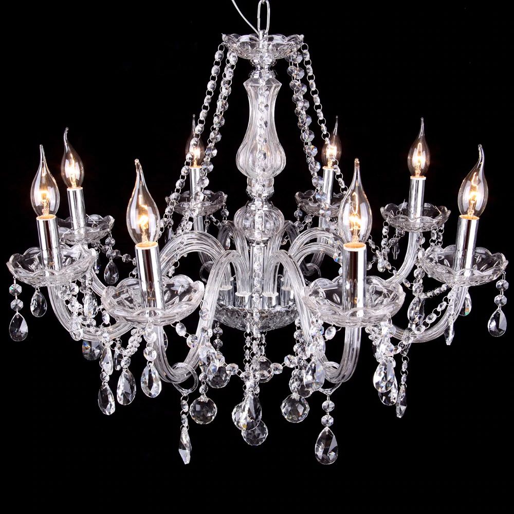 Candelabru cu lampă de cristal 300 750 3