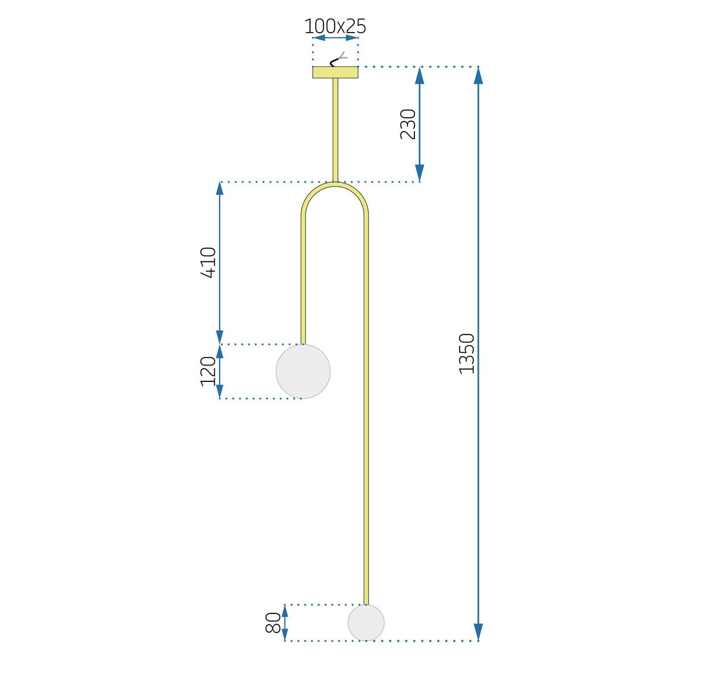 Lampa Gold APP964-2CP 9