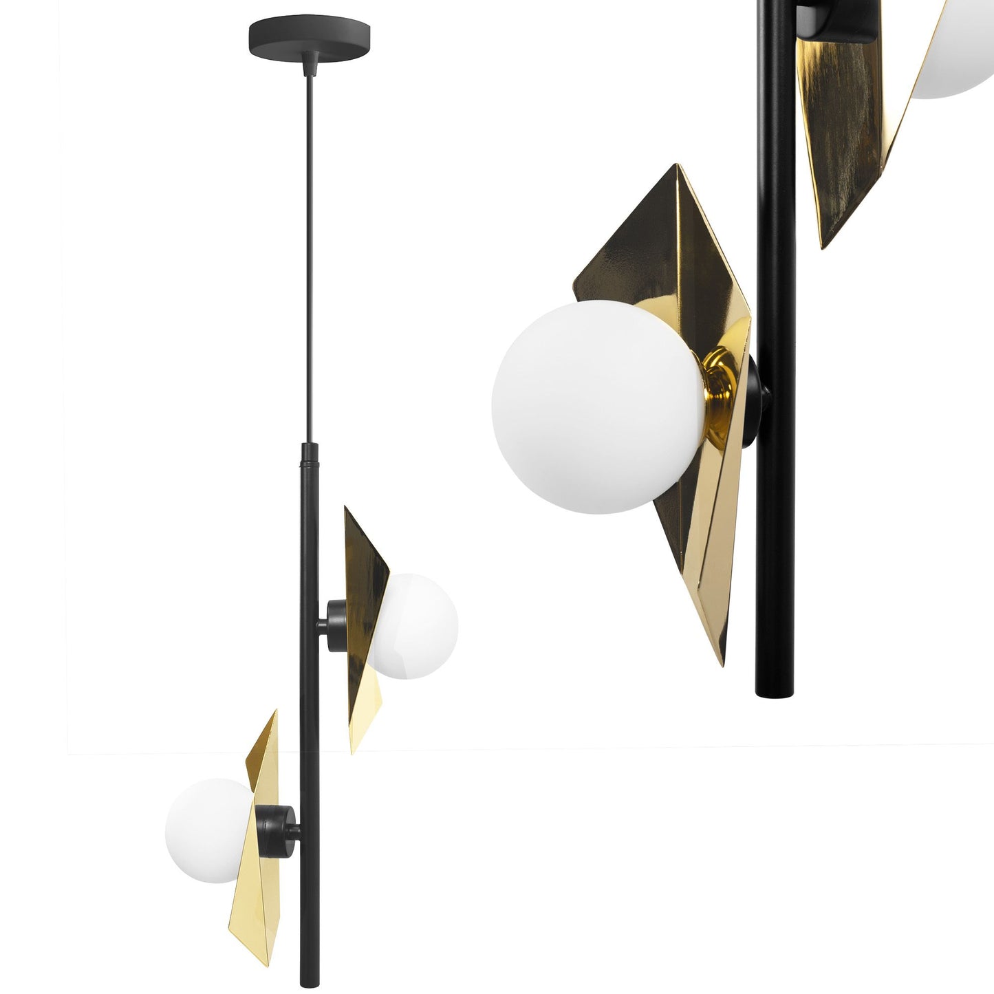 Lampă de tavan APP1410-CP BLACK GOLD 1