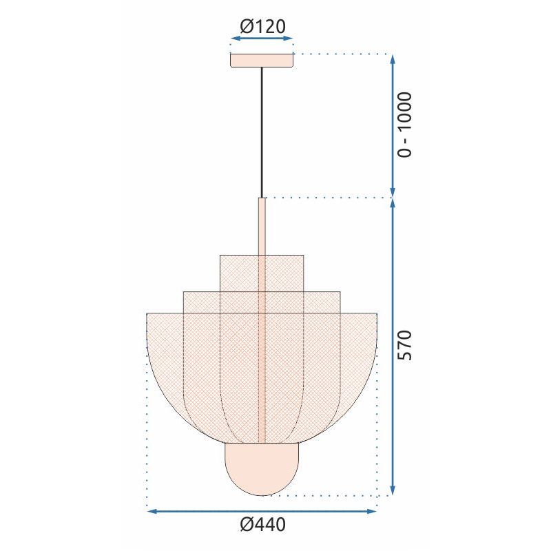 Lampa Rose Gold APP888-CP 9