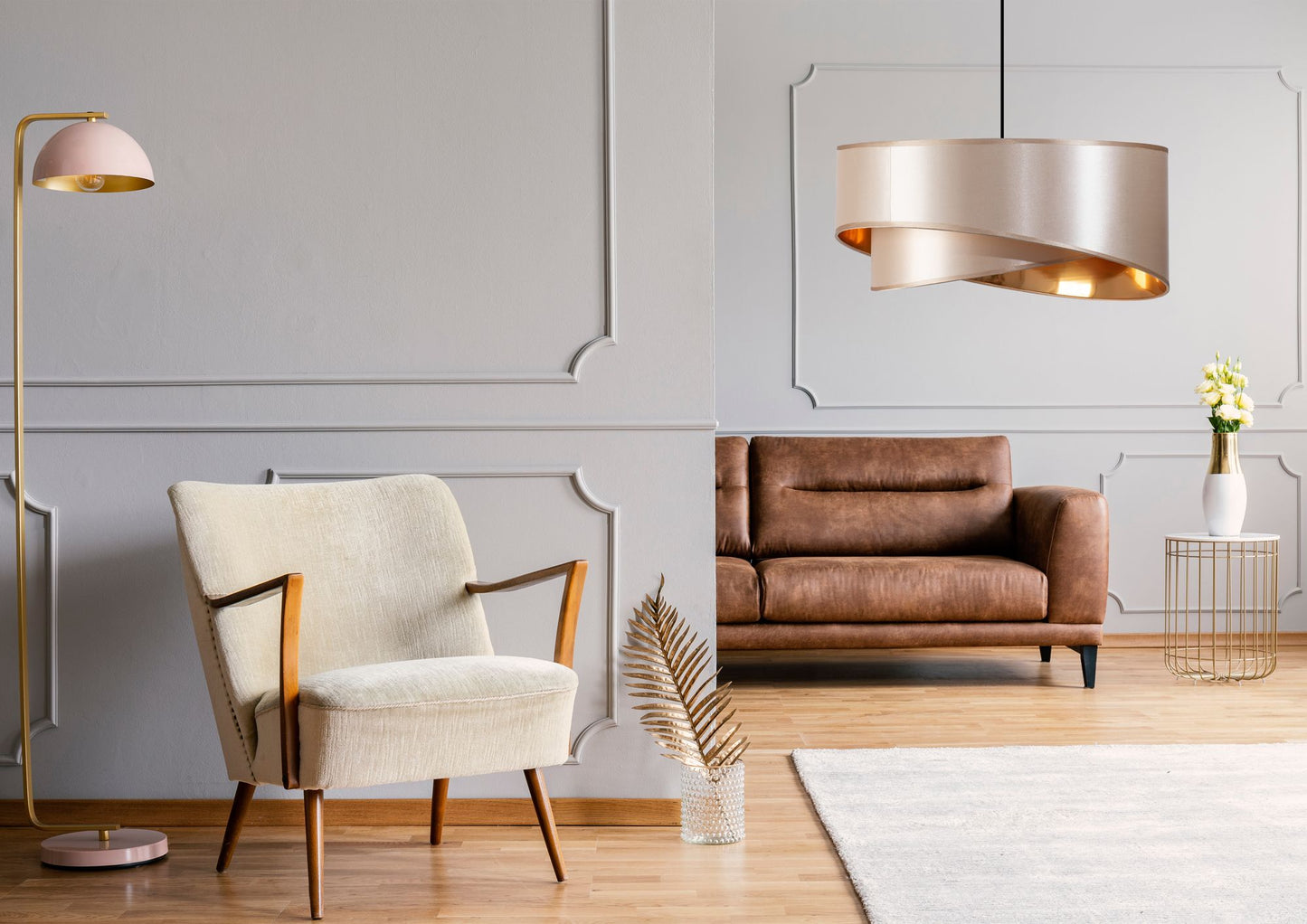 Lampă suspendată Beige Gold 50cm APP970-1CP 6