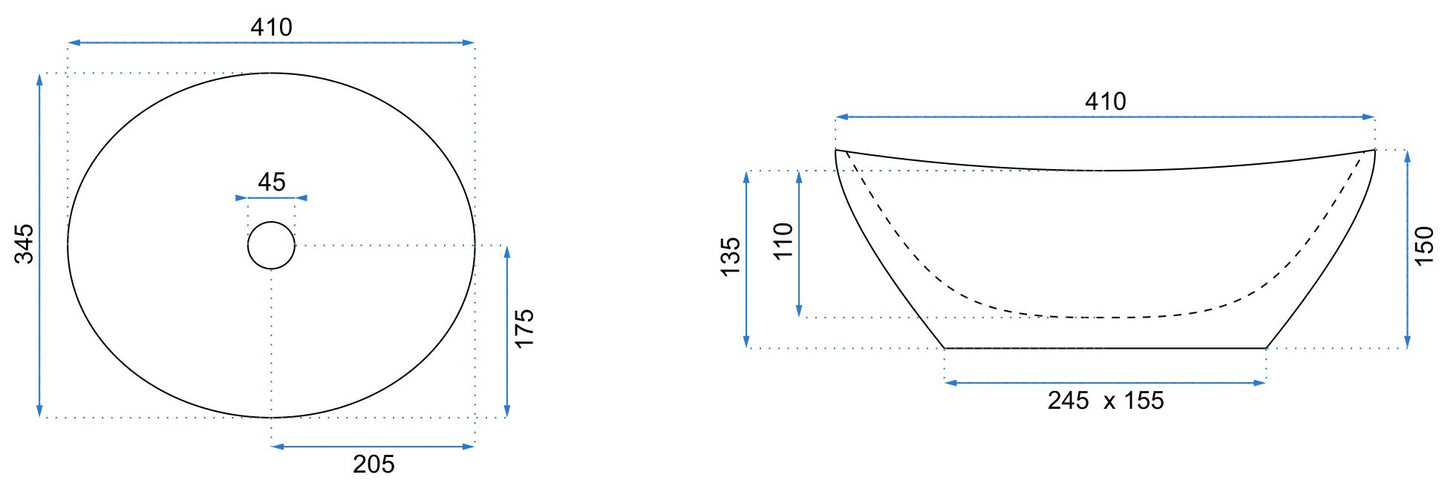 Lavoar pentru blat Rea Sofia Gold 8