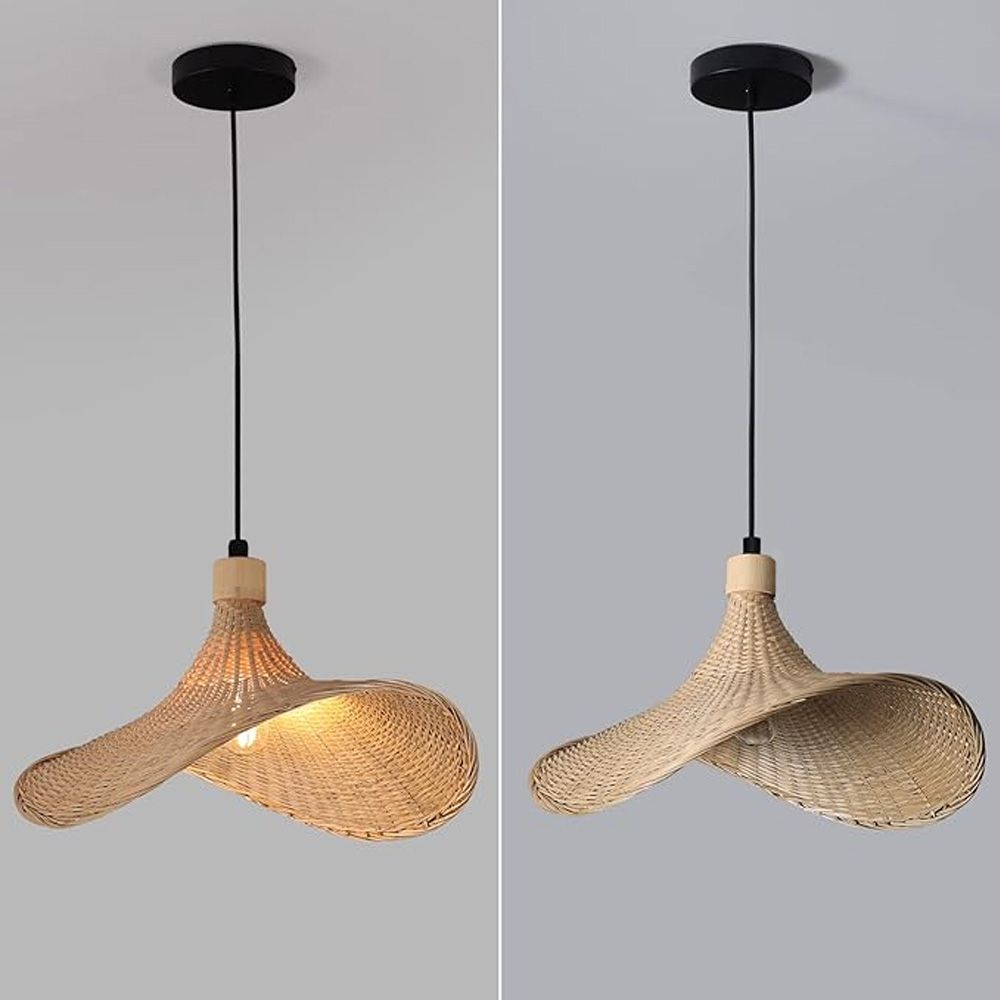 LAMPĂ SUSPENDATĂ DIN BAMBUS APP1642-1CP 30cm 4