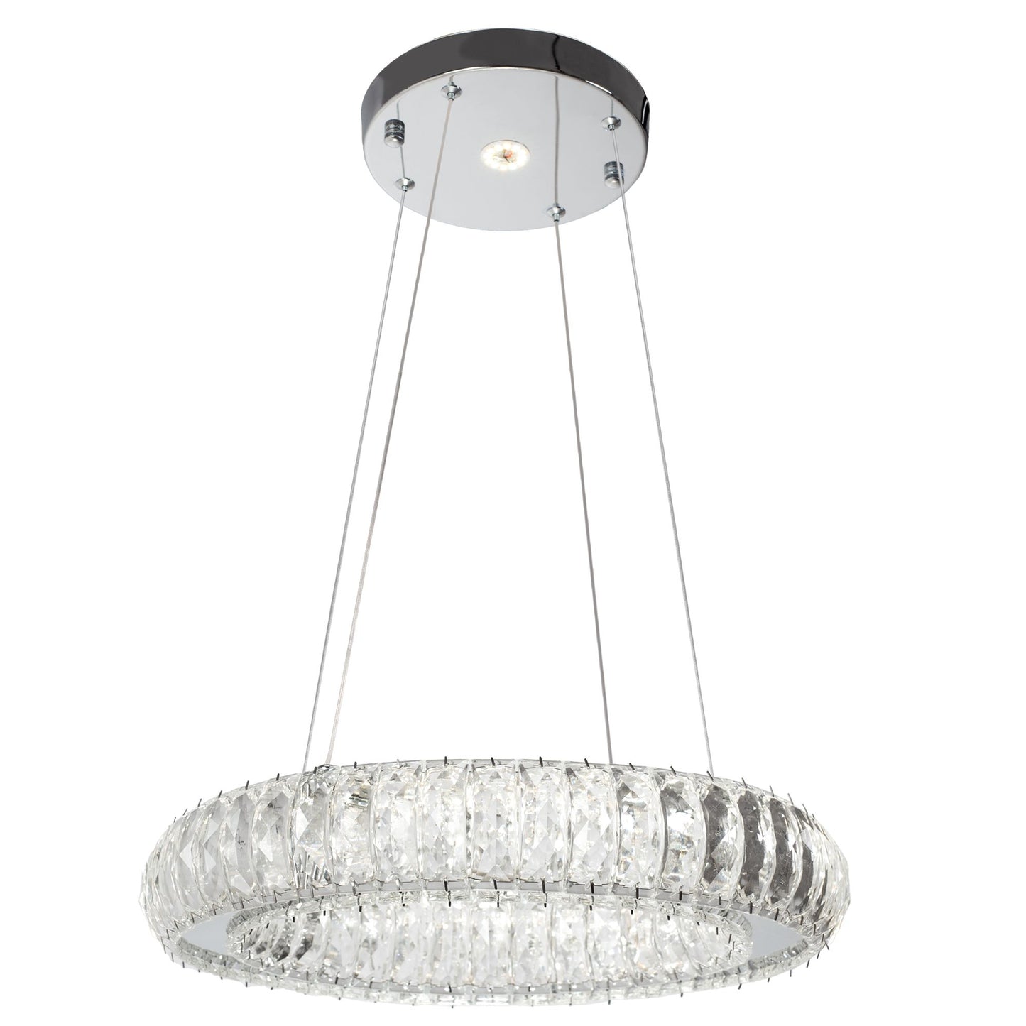 Kryształowa Lampa Sufitowa LED APP1040-CP + pilot 2