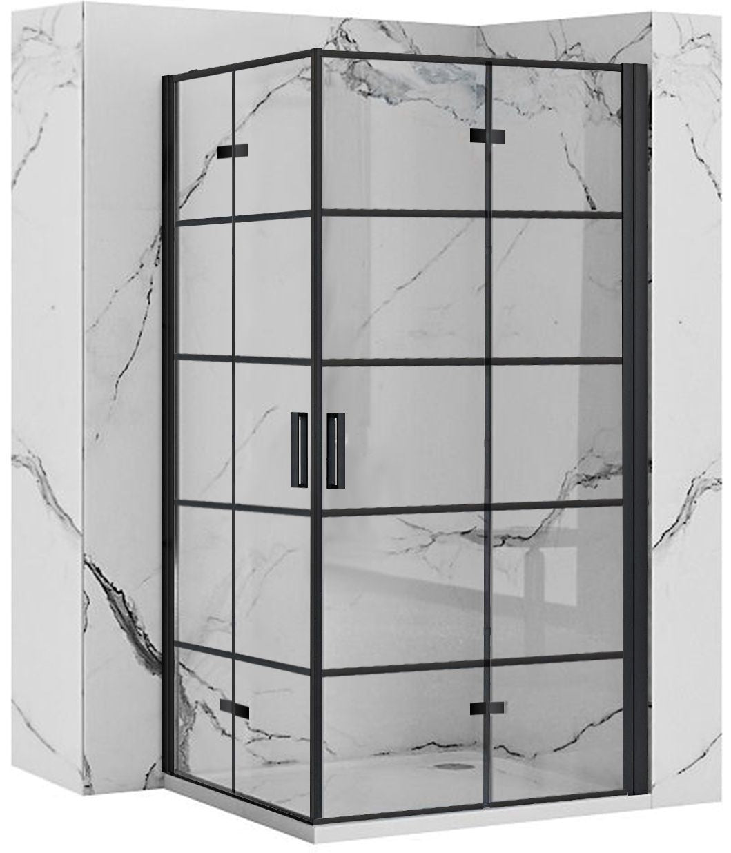 Cabina dus Rea Molier Black Double 80x110 1
