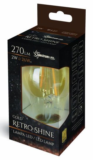 Bec LED Cald E-27 230V 2W Edison 14077 2