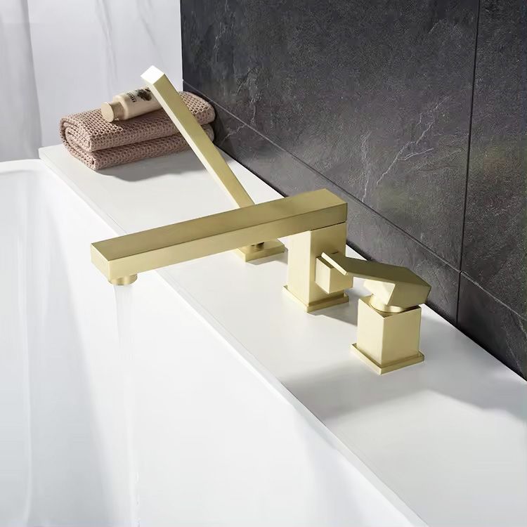 Baterie pentru cada Rea Glen Auriu Gold trei piese 5
