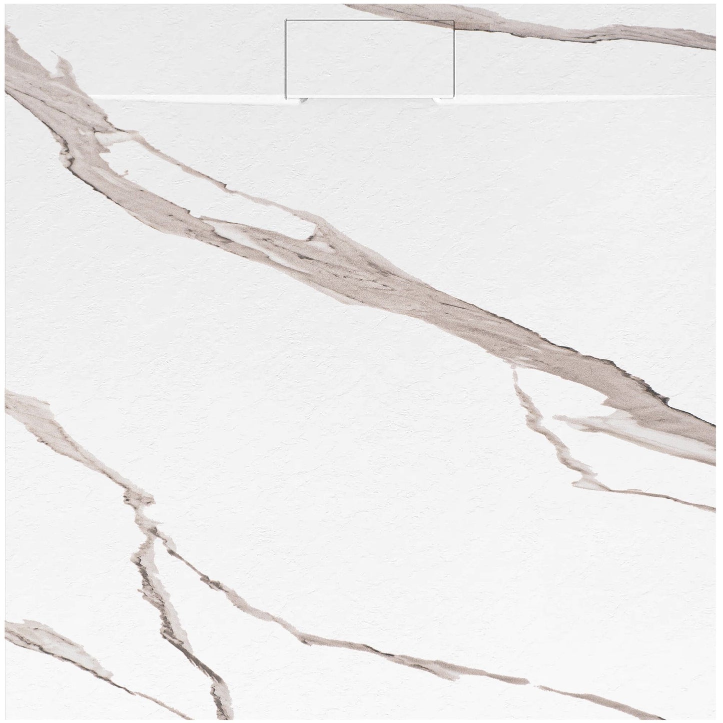 Cada de duș Bazalt CARRARA WHITE 90x90 1