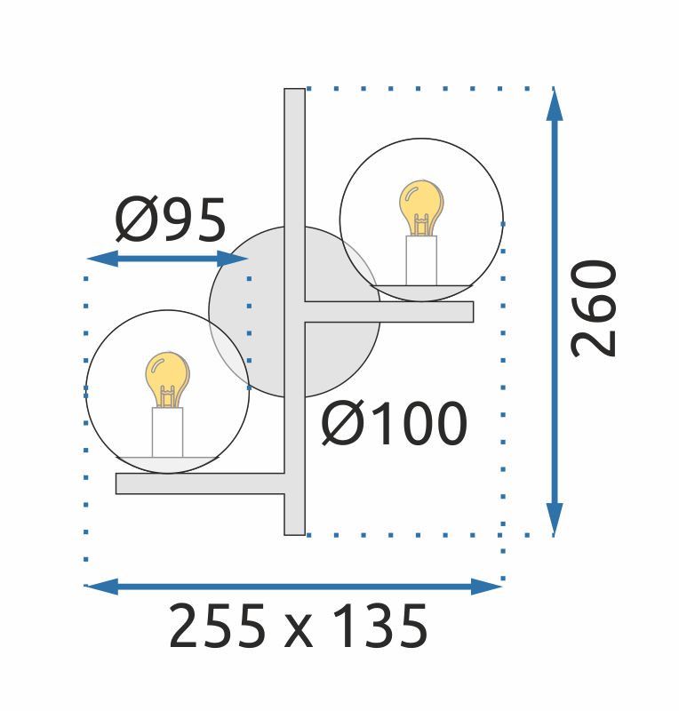 Lampa de perete APP1171-2W Gold 11
