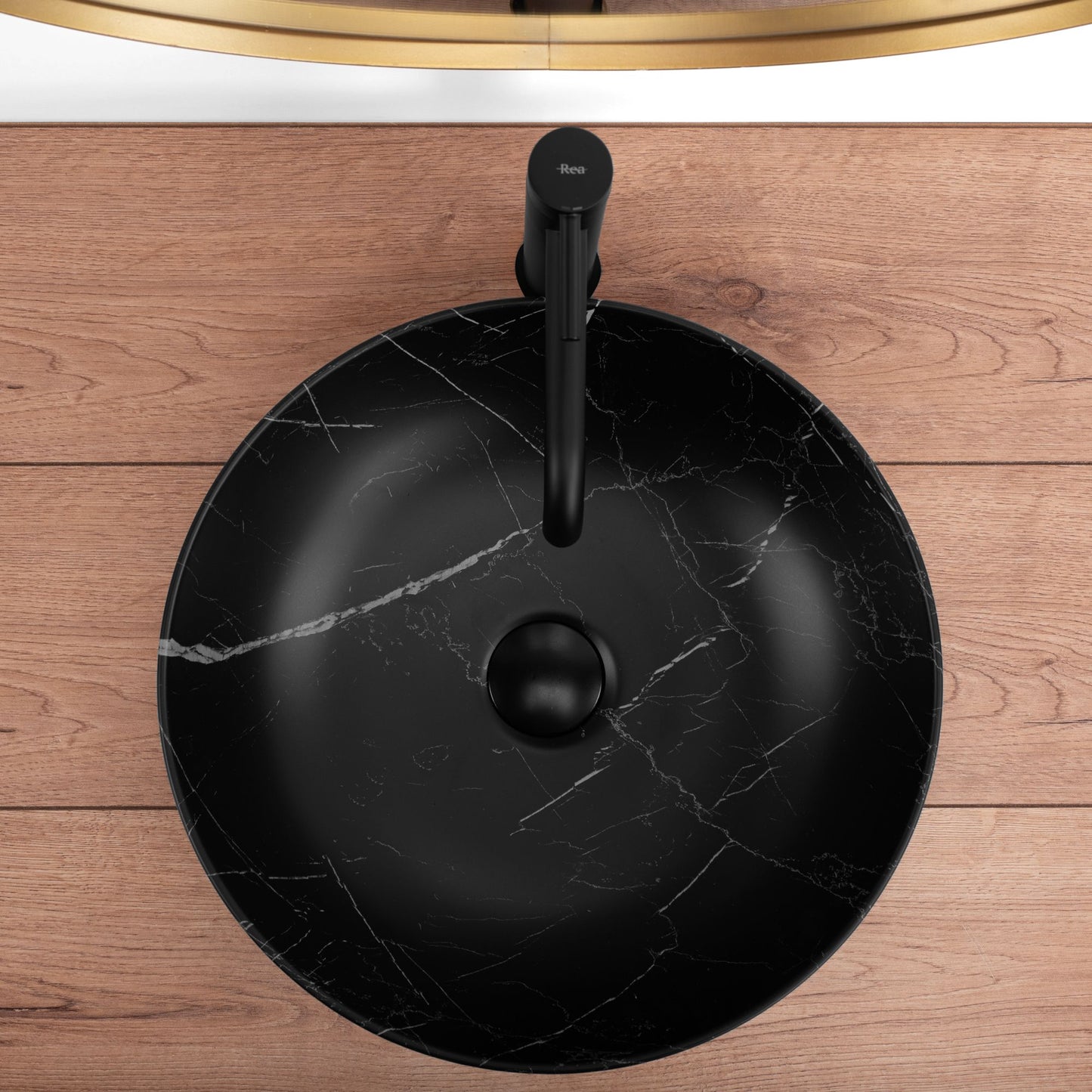 Lavoar pe blat REA FIBO Black Matt 4
