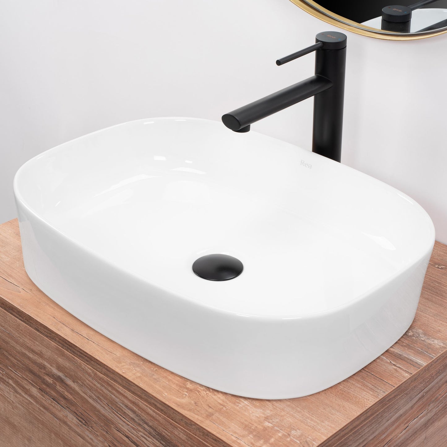 Lavoar ceramic pentru blat Rea Angie 3