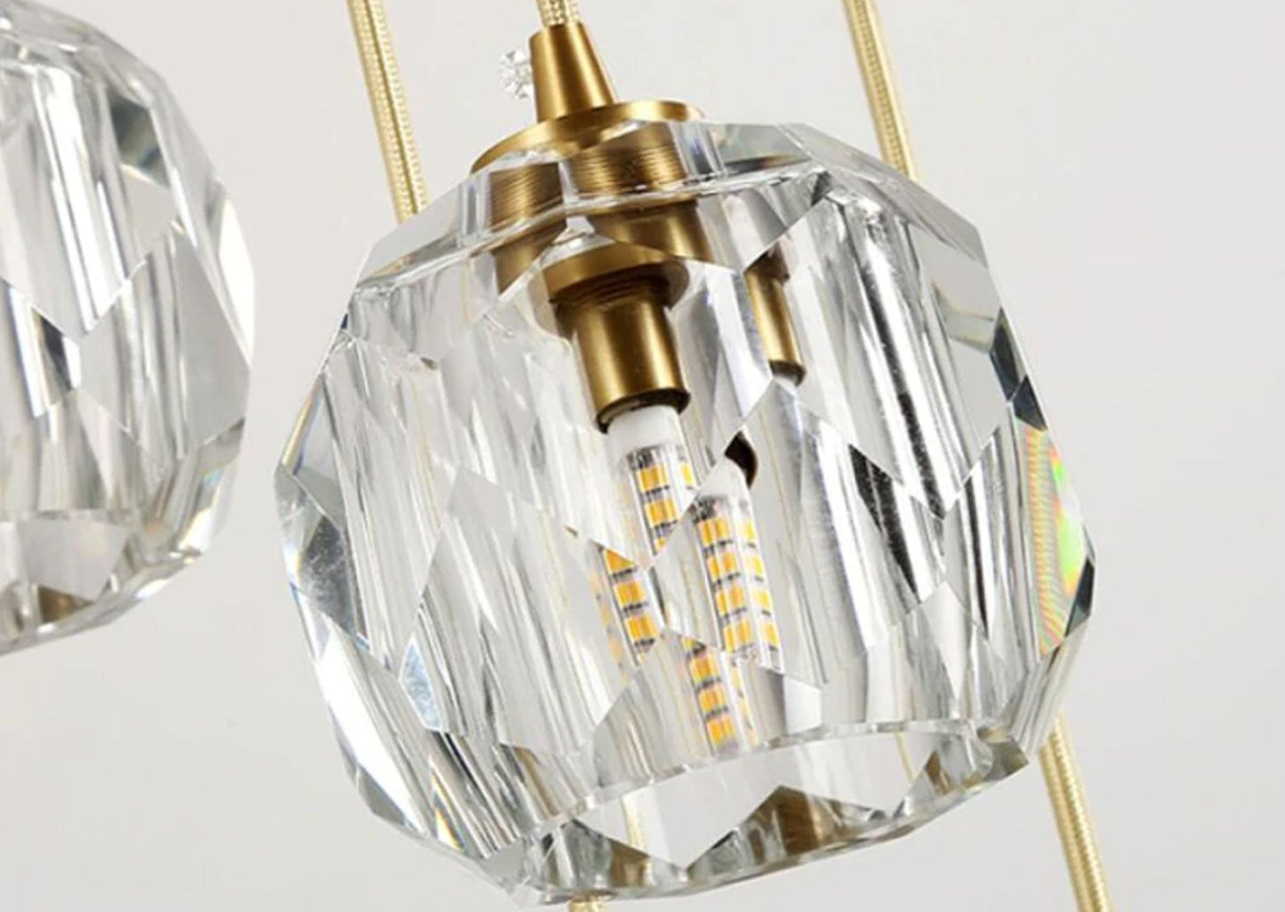 Lampă de tavan din cristal neagra APP588-3CPR 4