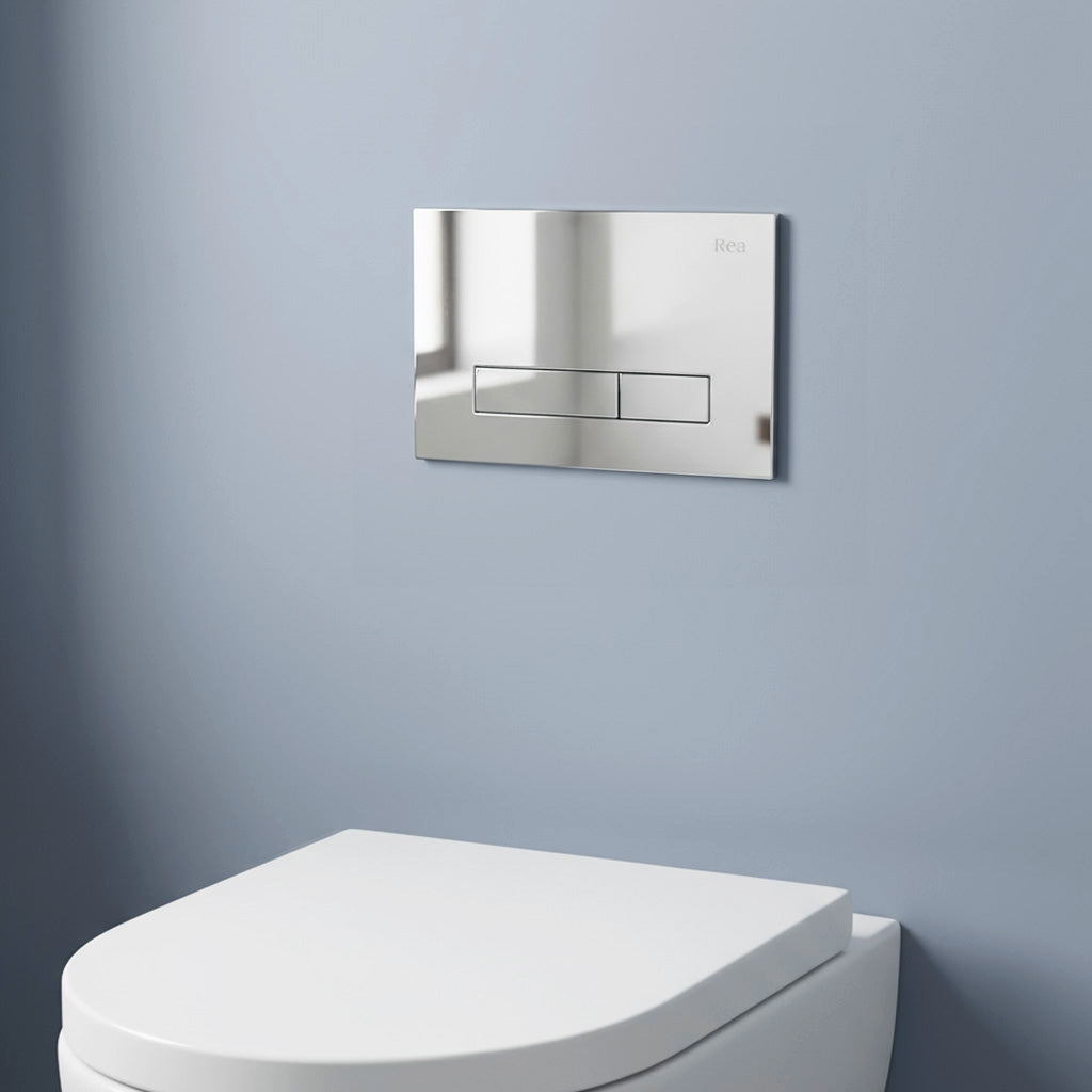 Clapeta Pentru Rezervor Incastrat Rea Hd K011a-q Chrome 7