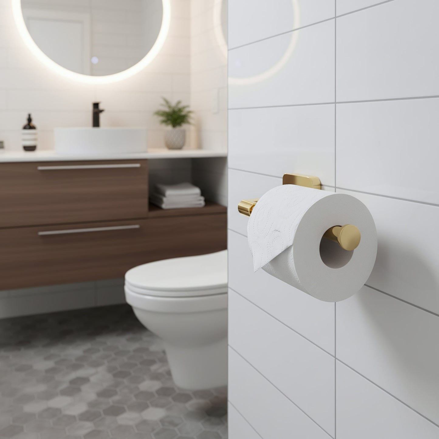 Suport Hârtie Igienică 5909 Nico Gold 8