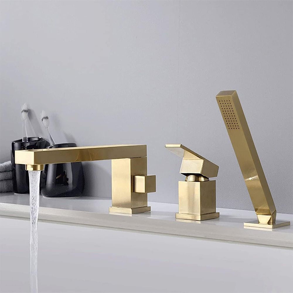 Baterie pentru cada Rea Glen Auriu Gold trei piese 2