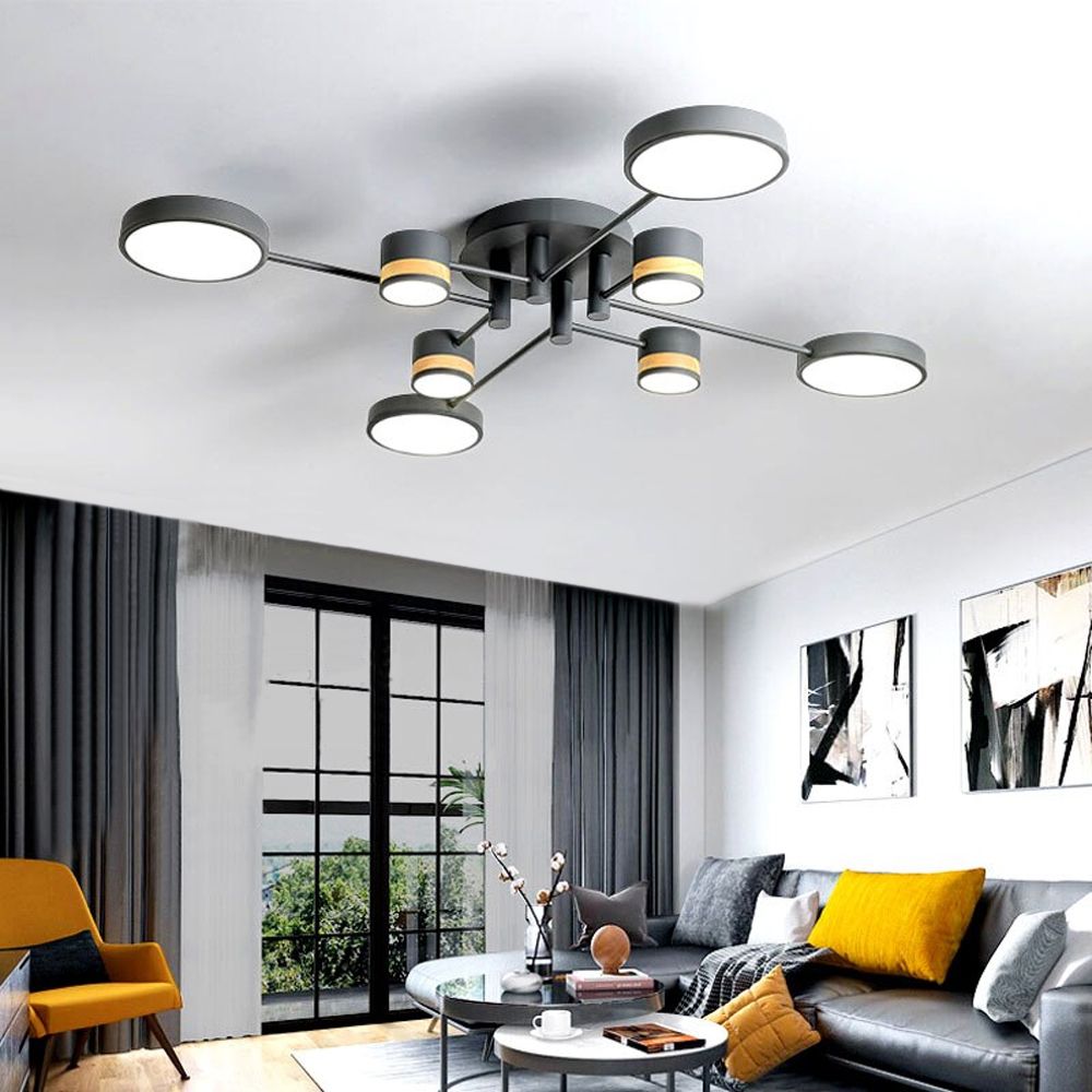 LAMPĂ DE PLAFON GRI APP528-8C 5