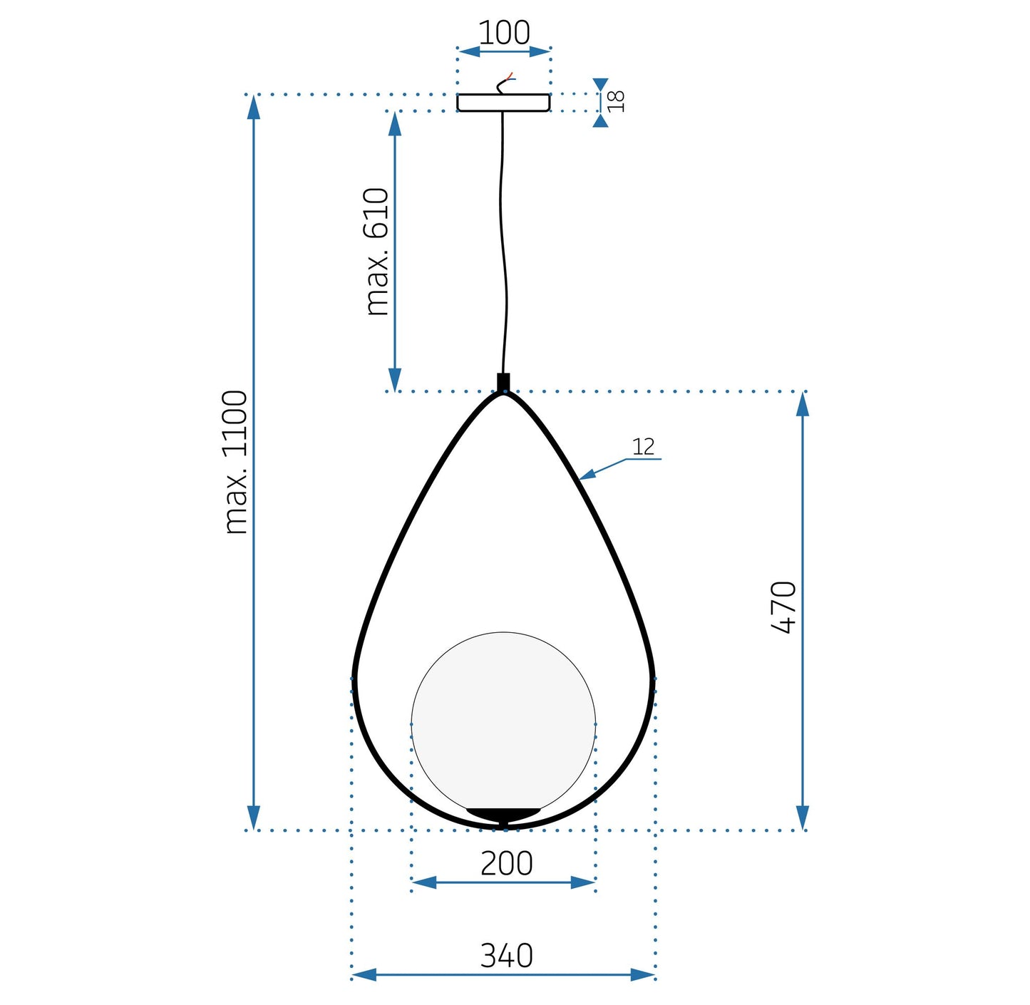 Lampa APP938-1CP 5