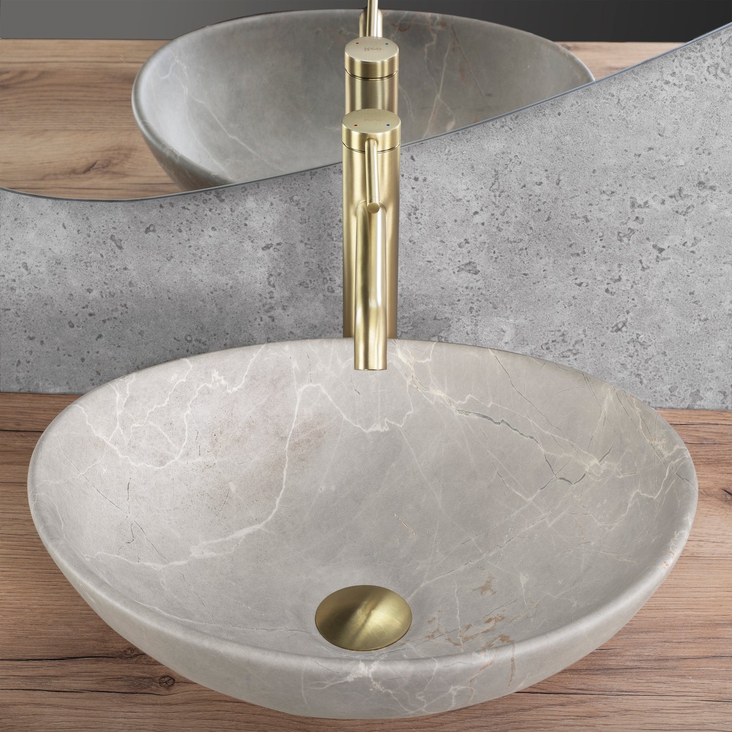 Lavoar Pentru Blat Rea Sofia Beige Matt 3