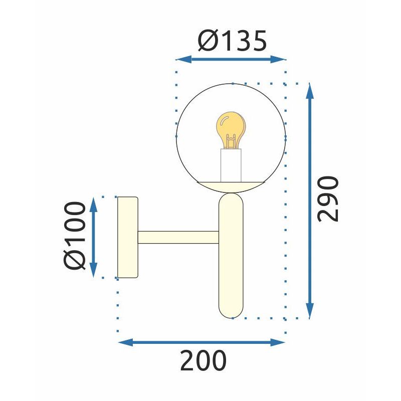 Lampa de perete APP894-1W GOLD 6