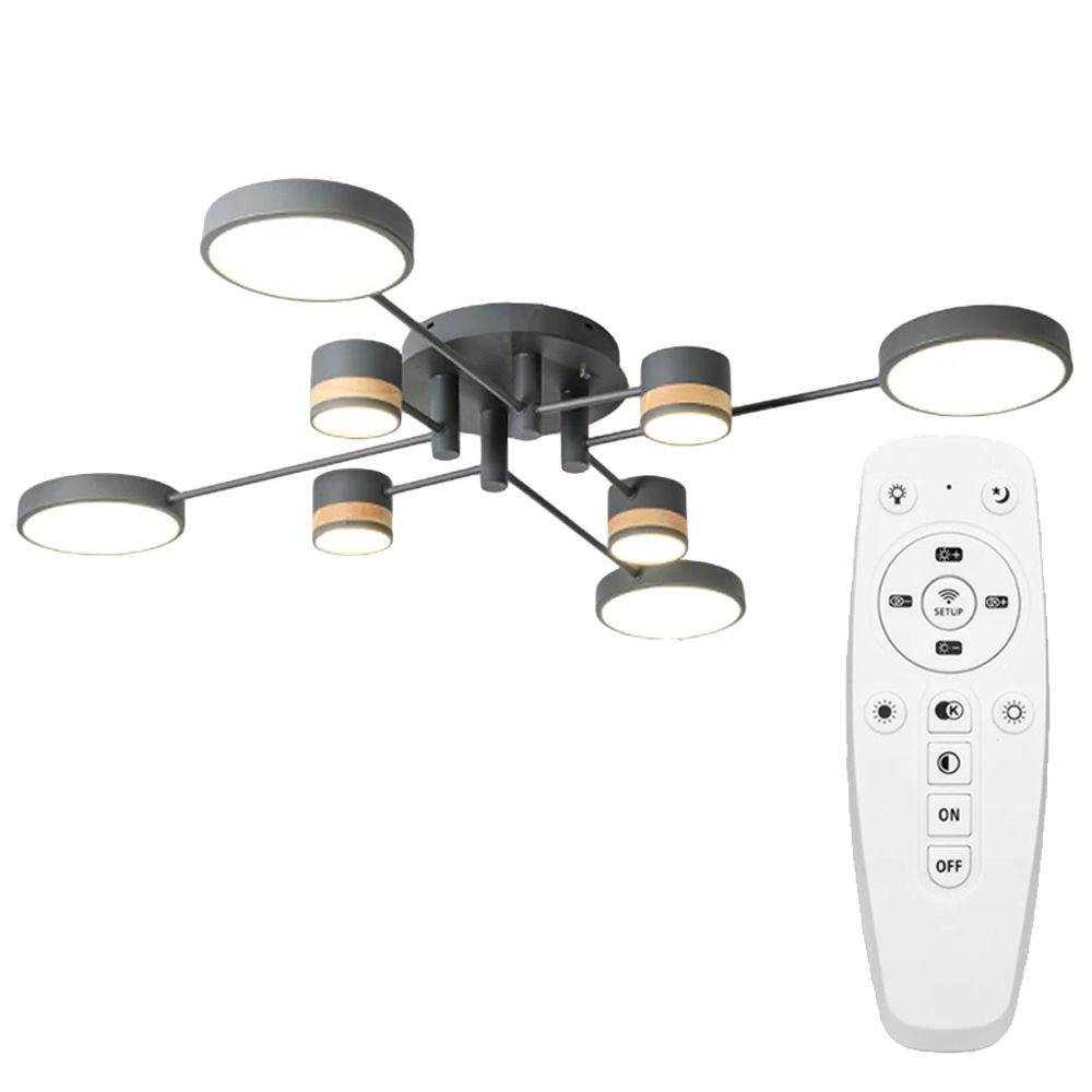 LAMPĂ DE PLAFON GRI APP528-8C 1