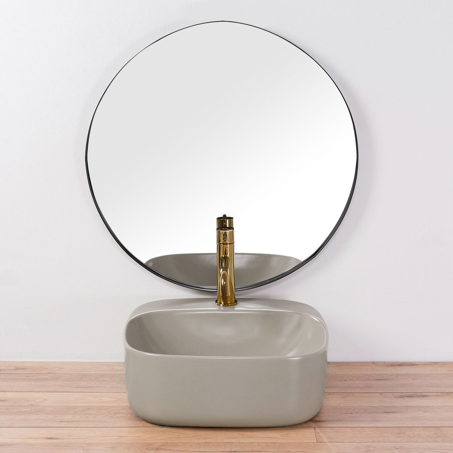 Lavoar pentru blat Rea Luiza 42 Grey MAT 2