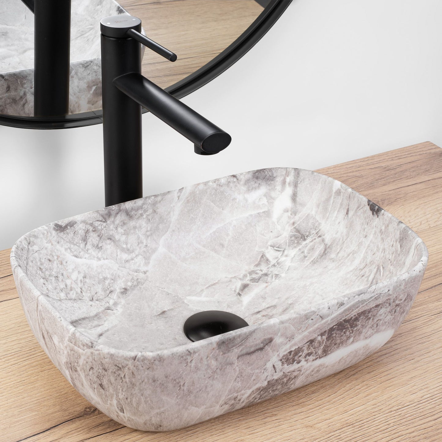 Lavoar pentru blat Rea Belinda mini stone matt 2